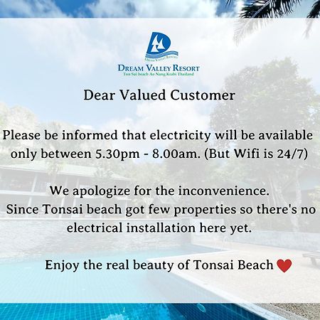 Dream Valley Resort, Tonsai Beach Exterior photo